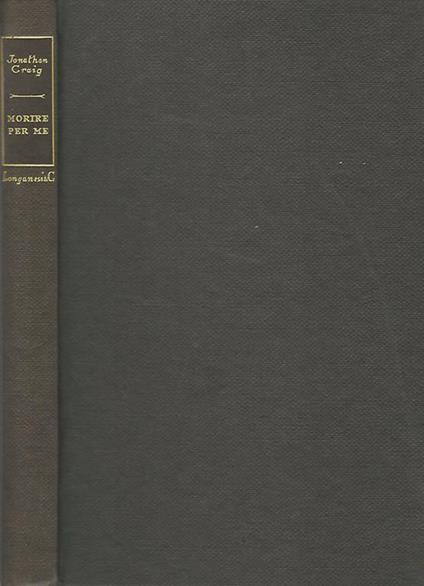 Morire per me - Jonathan Craig - copertina