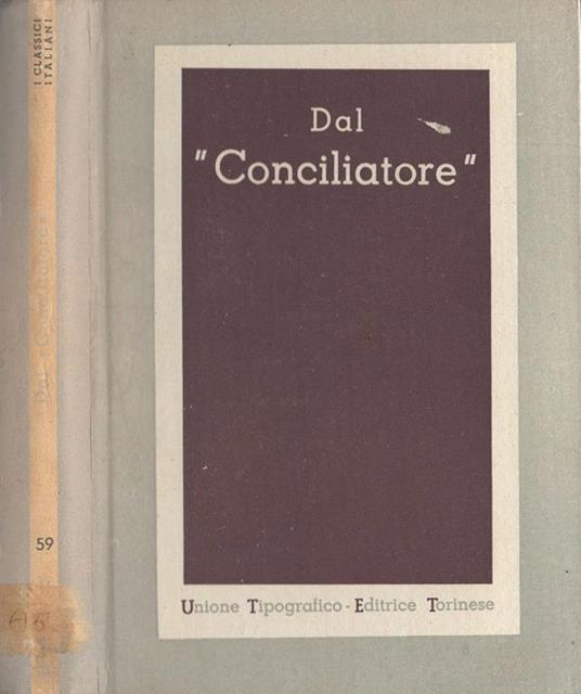 Dal "Conciliatore" - copertina