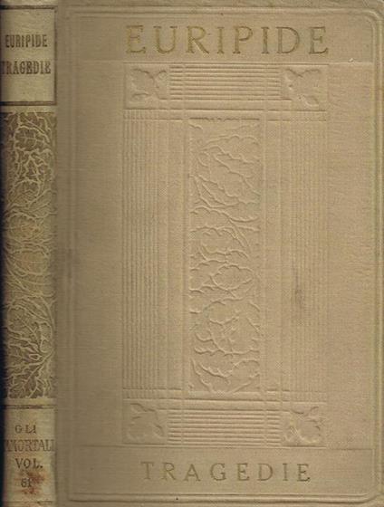 Tragedie (Vol. III) - Euripide - copertina