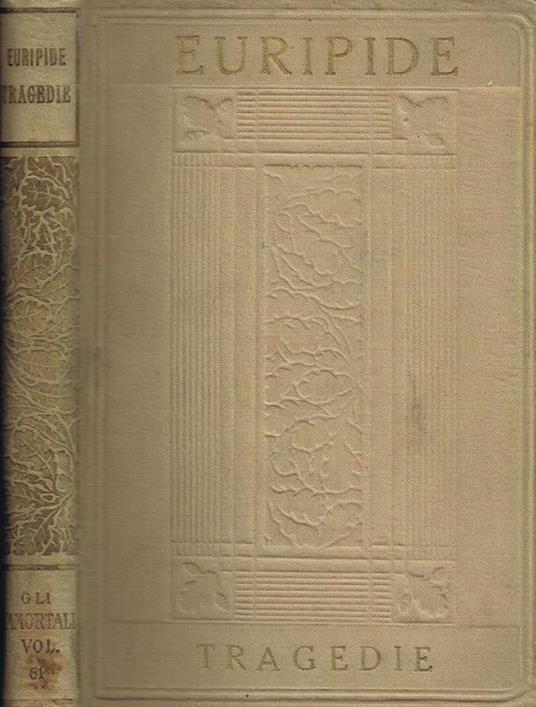 Tragedie (Vol. III) - Euripide - copertina