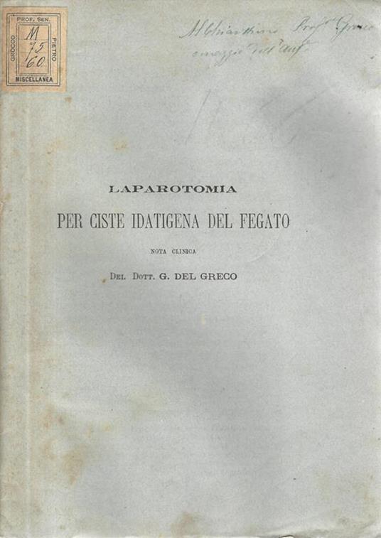 Laparotomia per ciste idatigena del fegato - copertina
