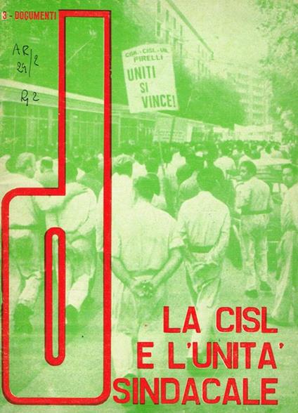 La Cisl E L'Unità Sindacale - copertina