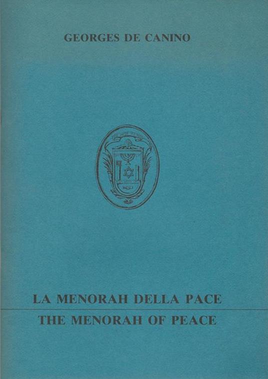 La menorah della pace, The menorah of peace - Georges de Canino - copertina