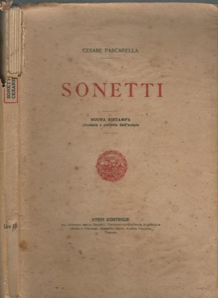 Sonetti - Cesare Pescarella - copertina