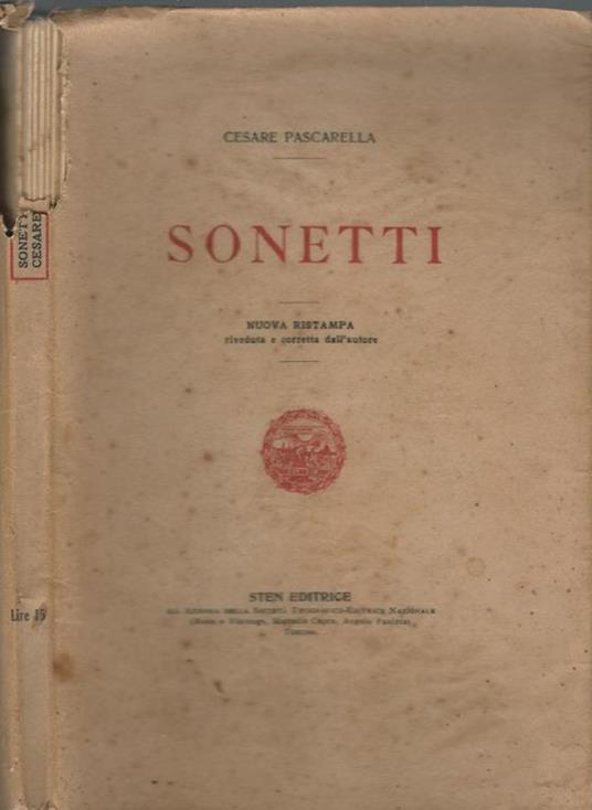Sonetti - Cesare Pescarella - copertina