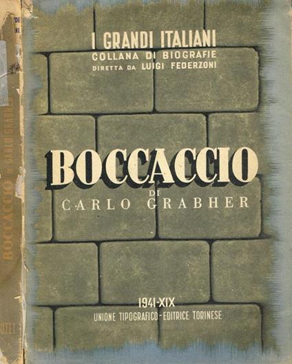 Giovanni Boccaccio - Carlo Grabher - copertina