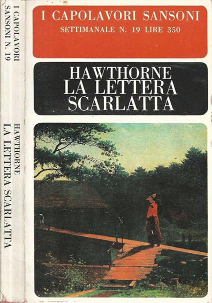 La lettera scarlatta - Nathaniel Hawthorne - copertina