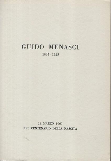 Guido Menasci 1867-1925 - copertina