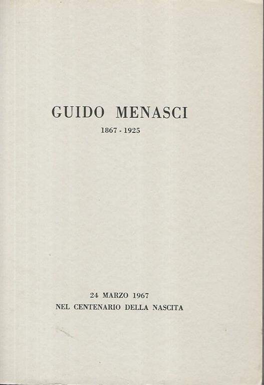 Guido Menasci 1867-1925 - copertina