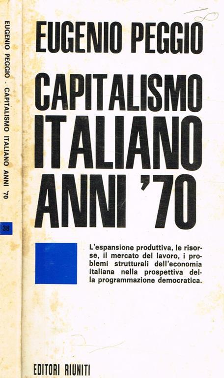 Capitalismo Italiano anni '70 - Eugenio Peggio - copertina