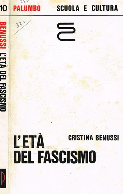 L' età del fascismo - Cristina Benussi - copertina