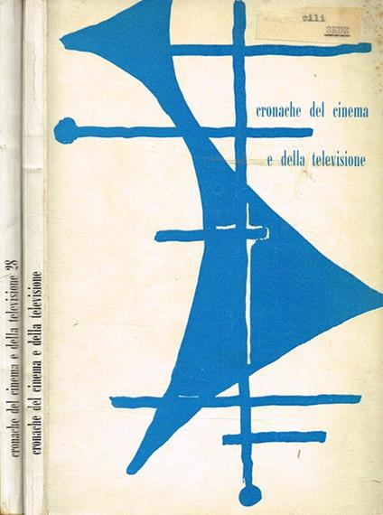 Cronache del cinema e della televisione. Rassegna di studi e documenti. Anno III n.23 e anno V n.28 - copertina