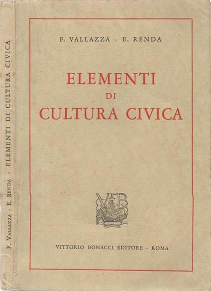 Elementi di cultura civica - copertina