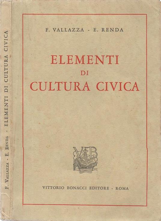 Elementi di cultura civica - copertina