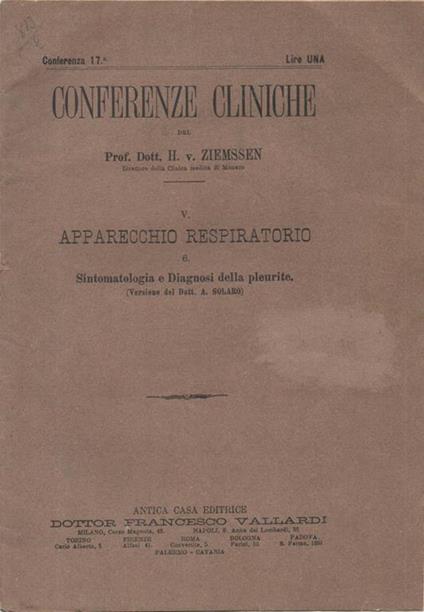 V. Apparecchio respiratorio - copertina