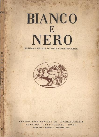 Bianco e Nero Anno XVII n. 2 - copertina