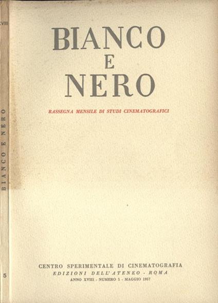 Bianco e Nero Anno XVIII n. 5 - copertina