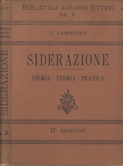 Siderazione. Storia. Teoria. Pratica - Domenico Lampertico - copertina