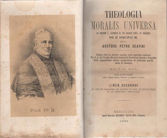 Theologia moralis universa - copertina