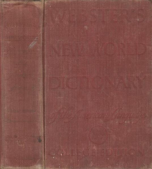 New World Dictionary of the american Language - Daniel Webster - copertina