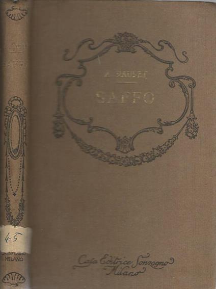Saffo - Alphonse Daudet - copertina