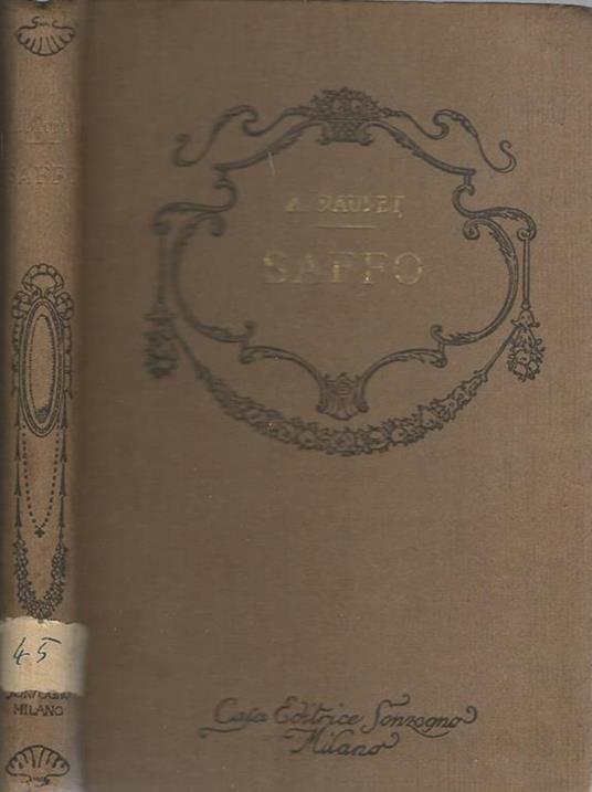Saffo - Alphonse Daudet - copertina