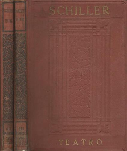 Teatro Vol I II - Friedrich Schiller - copertina