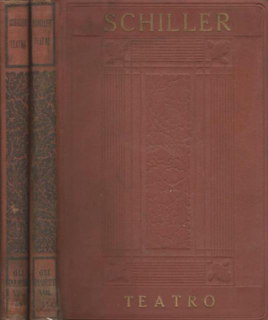 Teatro Vol I II - Friedrich Schiller - copertina