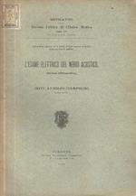 L' esame elettrico del nervo sciatico. (Rivista bibliografica)