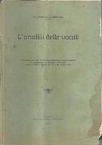 L' analisi delle vocali