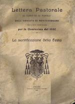Lettera Pastorale al Clero ed al Popolo dell'Abbazia di Montevergine 