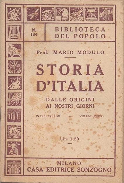 Storia d'Italia - copertina