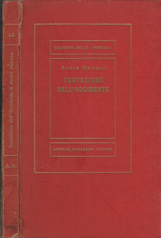 Tentazione dell'occidente - André Malraux - copertina
