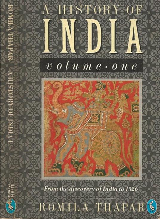 A history of India Volume one Vol I - copertina