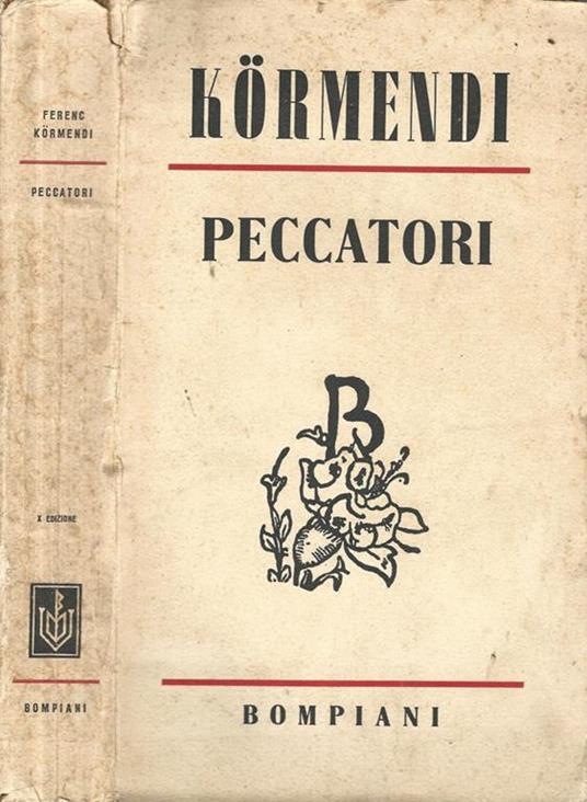 Peccatori - Ferenc Kormendi - copertina