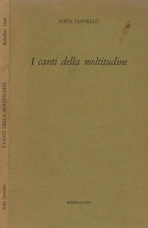 I canti della moltitudine - Sofia Jannello - copertina