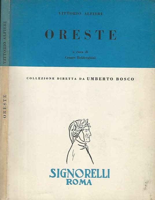 Oreste - Vittorio Alfieri - copertina