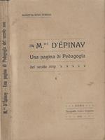 M.me D'Epinay. Una pagina di pedagogia del secolo XVIII