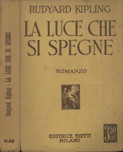 La luce che si spegne - Rudyard Kipling - copertina