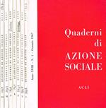 Quaderni di azione sociale. Rivista mensile anno XVIII n.1, 2, 3, 5, 9, 10, 11/12