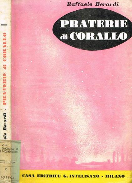 Praterie di corallo - Raffaele Berardi - copertina