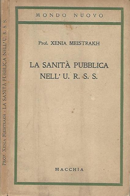 La sanità pubblica nell'U.R.S.S. - copertina