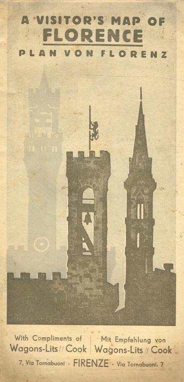 A visitor's map of Florence. Plan von Florenz - copertina