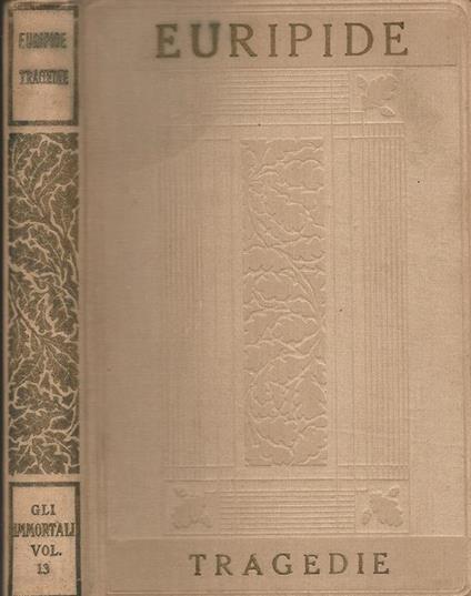 Tragedie Vol I - Euripide - copertina