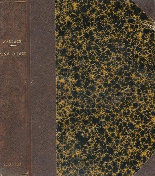 Una o due? - Edgar Wallace - copertina