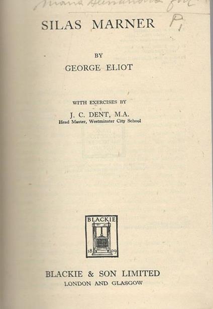 Silas Marner - copertina