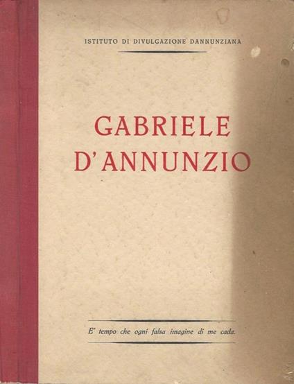 Gabriele D'Annunzio - copertina