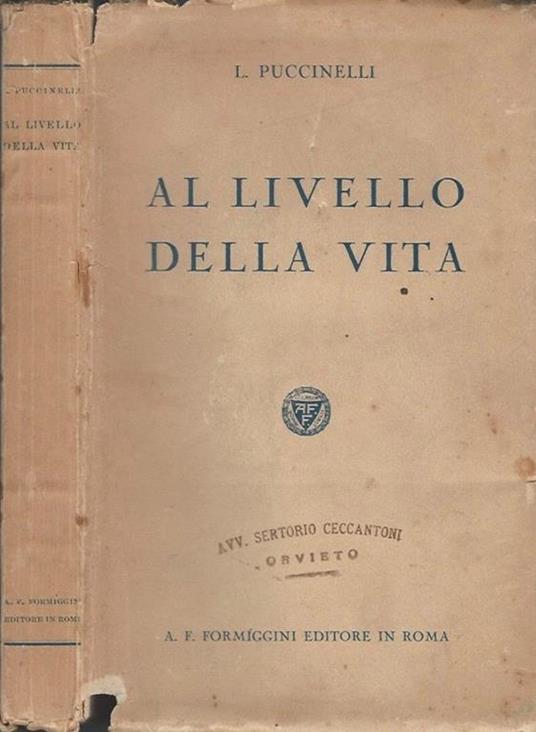 Al livello della vita - copertina