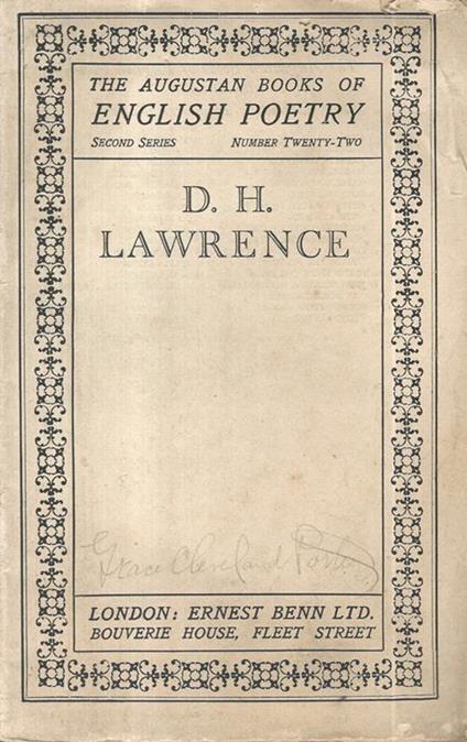 D.H. Lawrence. Poetry - David Herbert Lawrence - copertina