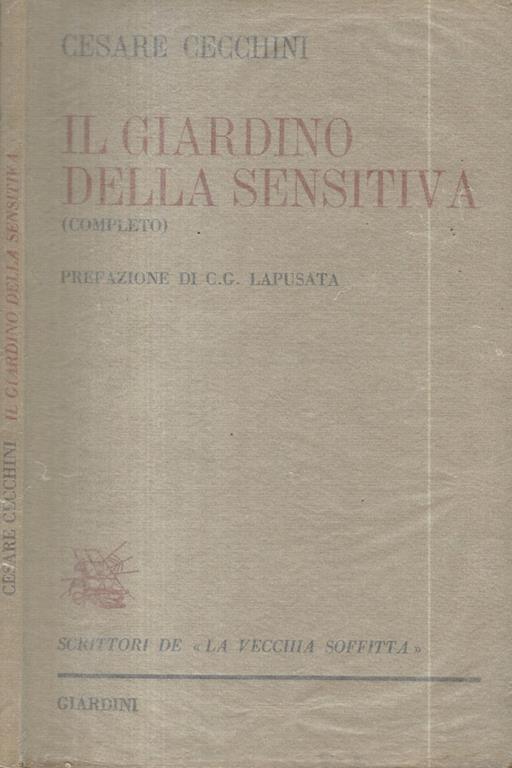 Il giardino della sensitiva - Cesare Cecchini - copertina